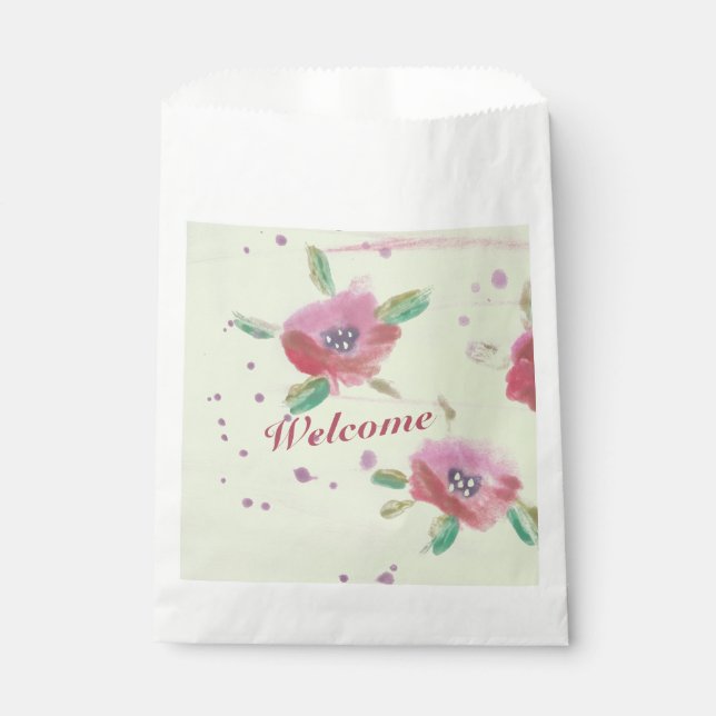 Ladys Flower Event Willkommen Geschenktütchen (Vorderseite)