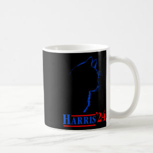 Ladys for Kamala Funny Cat 2024 Präsident Kamala Kaffeetasse