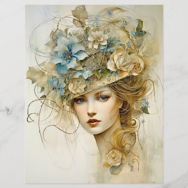 Lady's Glimpse Scrapbook Paper (Vorderseite)