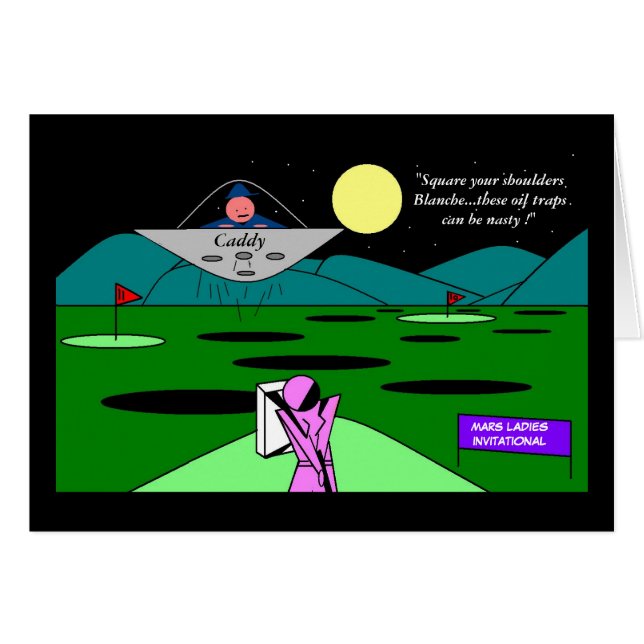Ladys Golf auf Mars (Vorderseite (Horizontal))