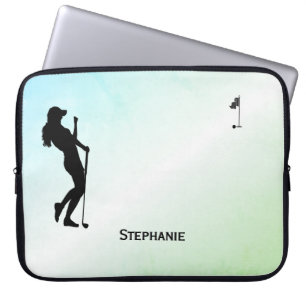 Ladys Golf Green Personal Laptopschutzhülle