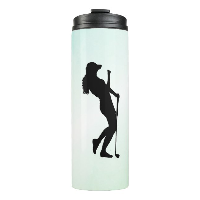Ladys Golf Green Thermosbecher (Vorderseite)
