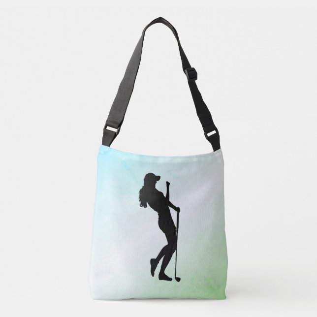 Ladys Golf Green Tragetaschen Mit Langen Trägern (Vorderseite)
