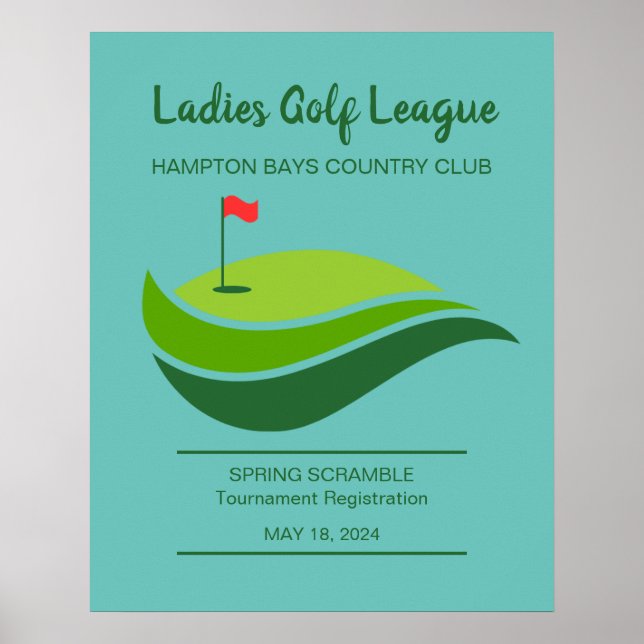 Ladys Golf League Event Poster (Vorne)