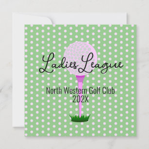 Ladys Golf League Golf Party Einladung