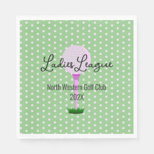 Ladys Golf League Golf Party Serviette