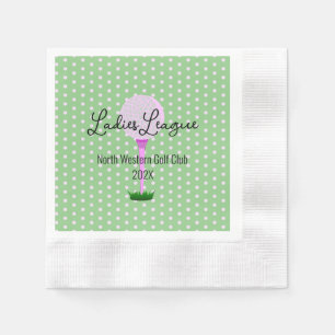 Ladys Golf League Golf Party Serviette