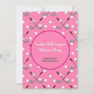 Ladys Golf League Party Paper Einladung