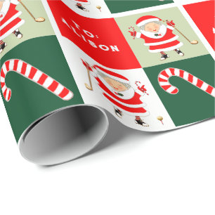 Ladys Golf Weihnachtsgeschenk Geschenkpapier