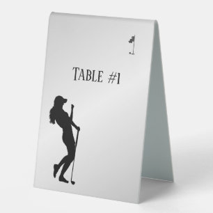 Ladys Golfer Tischaufsteller