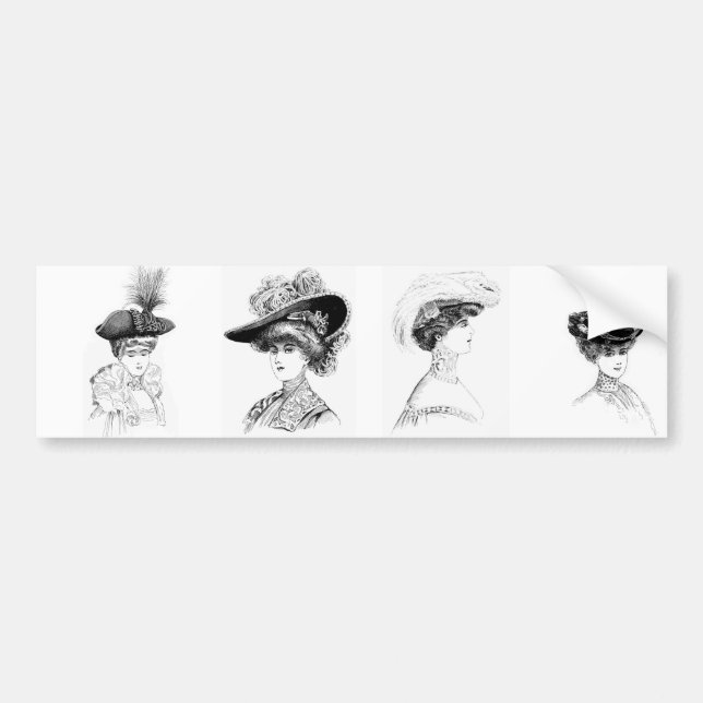 Ladys' Hat Autoaufkleber (Vorne)