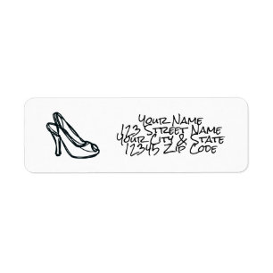 Ladys High Heel Sonderanschrift Etikett