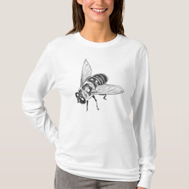 Lady's Honeybee Shirt Women's Honey Bee Shirts (Vorderseite)