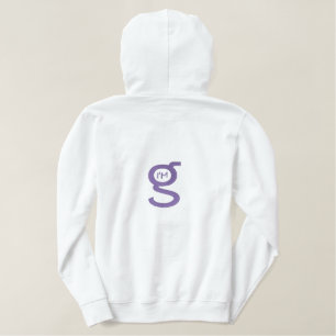 Ladys Hoodie - Große Logos auf der Rückseite Bestickter Hoodie