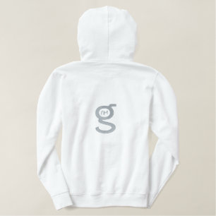 Ladys Hoodie - Große Logos auf der Rückseite Bestickter Hoodie