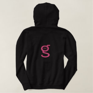 Ladys Hoodie w Large Logo Bestickter Hoodie