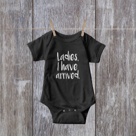 Ladys, ich bin angekommen baby strampler