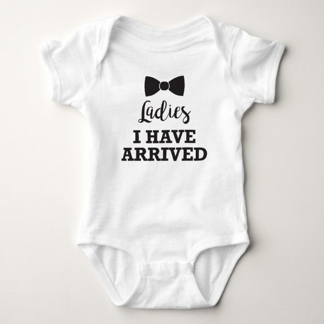 Ladys Ich bin angekommen Baby Strampler (Vorderseite)