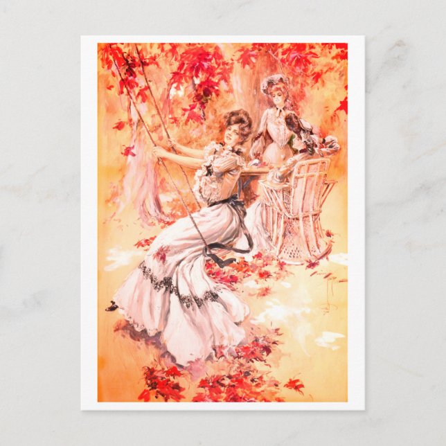 Ladys in Park Postkarte (Vorderseite)