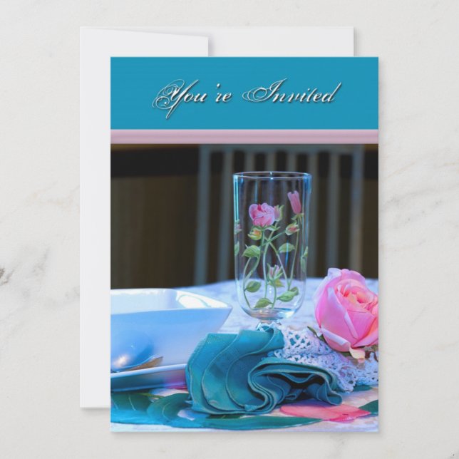 Ladys Invitation - Misc. Zweck - Mittagessen/Abend Einladung (Vorderseite)