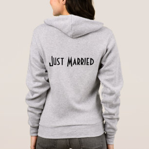 Ladys Just Married Hoodie