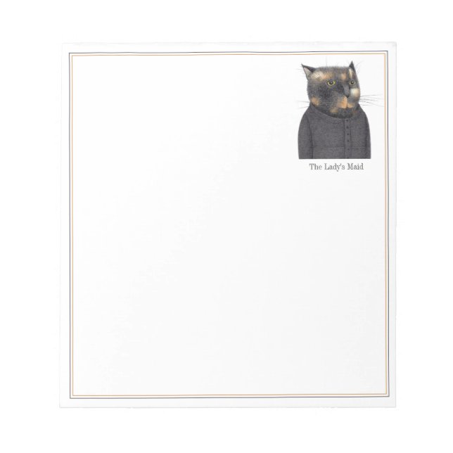 LADY'S MAID CAT 5.5x6 Notepad Notizblock (Vorderseite)