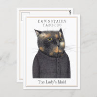 LADY'S MAID CAT Postcard