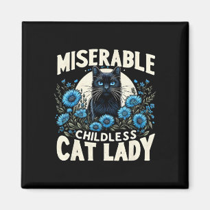 Ladys Miserable Chilless Cat Lady Us Election Da Magnet
