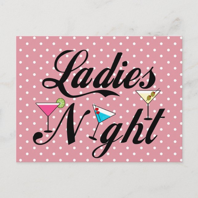 Ladys Night Postkarte (Vorderseite)
