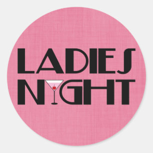 Ladys Night Runder Aufkleber