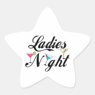 Ladys Night Stern-Aufkleber