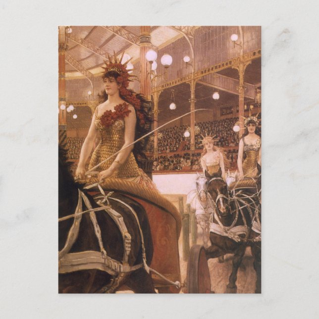 Ladys of the Cars (alias Circus) von James Tissot Postkarte (Vorderseite)