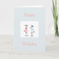 Ladys out to Lunch Happy Birthday Card