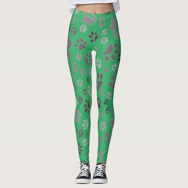 Ladys Paw Print Leggings (Vorderseite)