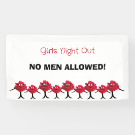 Ladys peonies banner