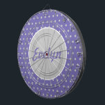 Ladys' Personalisiert Polka Dot Dartboard (Lavende Dartscheibe<br><div class="desc">Vintager Stil für die Damen... Lavendelhintergrund mit grauen Polka-Punkten... grauer Mittelkreis mit Lavendelschrift... weißer Akzent... Eine tolle Geschenkidee... Party-Spiel.. besonders für die Gals... Hänge im Spielzimmer... Bar... ... ... ... ... ... ... ... ... ... ... ... ... ... ... ... ... ... ... ... ... ... ... ... ......</div>