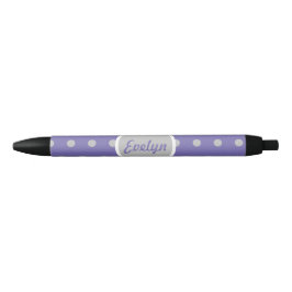 Ladys' Polka Dot Black Ink Pen (Lavendel & Gray) Kugelschreiber