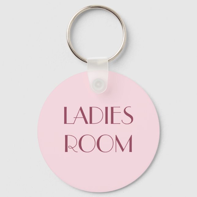 Ladys restroom keyring schlüsselanhänger (Vorderseite)