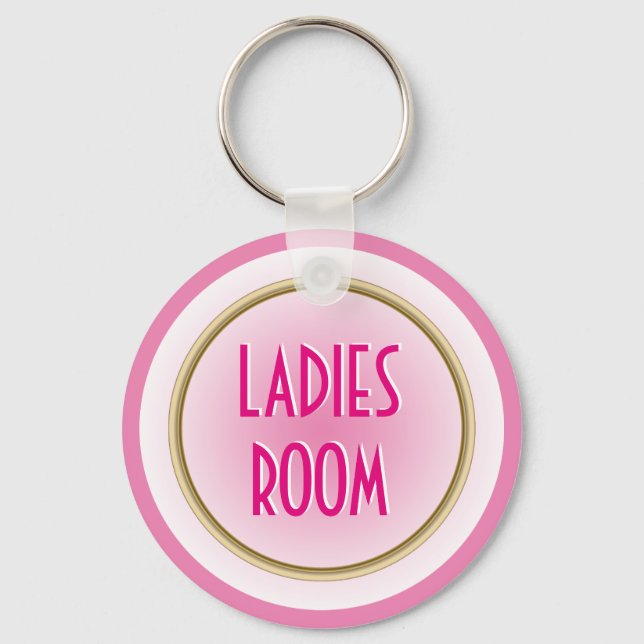 Ladys Room Pink Schlüsselanhänger (Vorderseite)