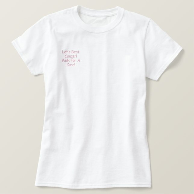 Ladys Shirt "Walk for a Cure" (Design vorne)