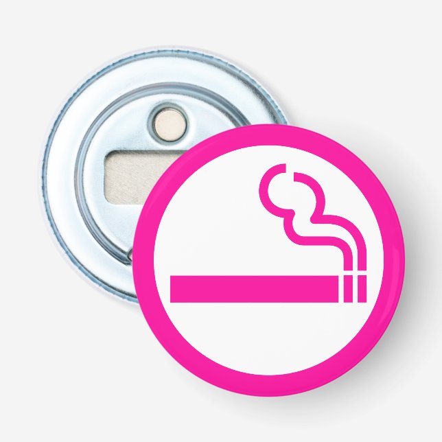 Ladys Smoking Area 喫 煙 性 japanischen Unterschrift Flaschenöffner (Vorderseite)