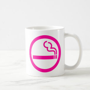 Ladys Smoking Area 喫 煙 性 japanischen Unterschrift Kaffeetasse