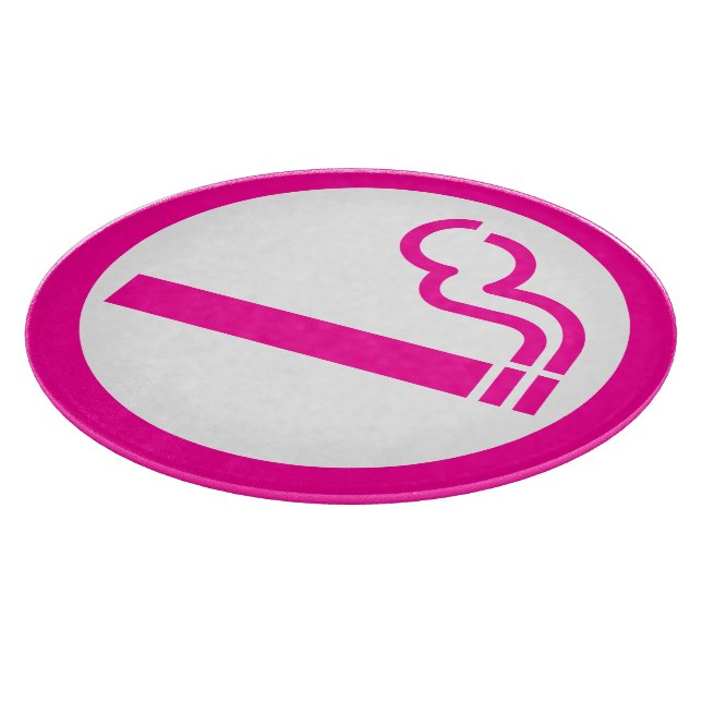 Ladys Smoking Area 喫 煙 性 japanischen Unterschrift Schneidebrett (Ecke)