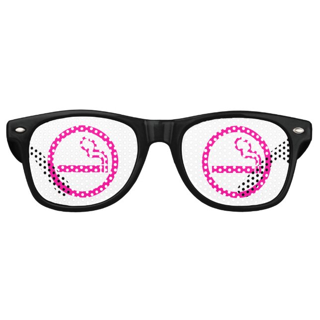 Ladys Smoking Area 喫 煙 性 japanischen Unterschrift Sonnenbrille (Vorderseite)