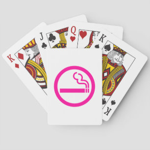 Ladys Smoking Area 喫 煙 性 japanischen Unterschrift Spielkarten