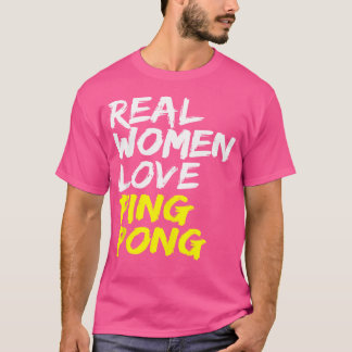 Ladys Sprichwort Tischtennis Players Liebe T-Shirt