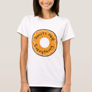 Ladys T-Shirt Donuts helfen alles