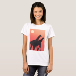 Ladys T - Shirt mit Giraffe Design