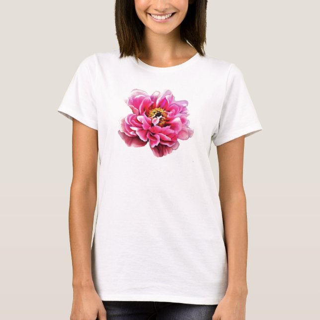 Ladys T-Shirt Pink Peak (Vorderseite)