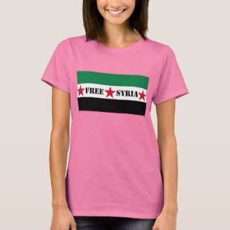 Ladys-Tee unter der Flagge von Syrien T-Shirt